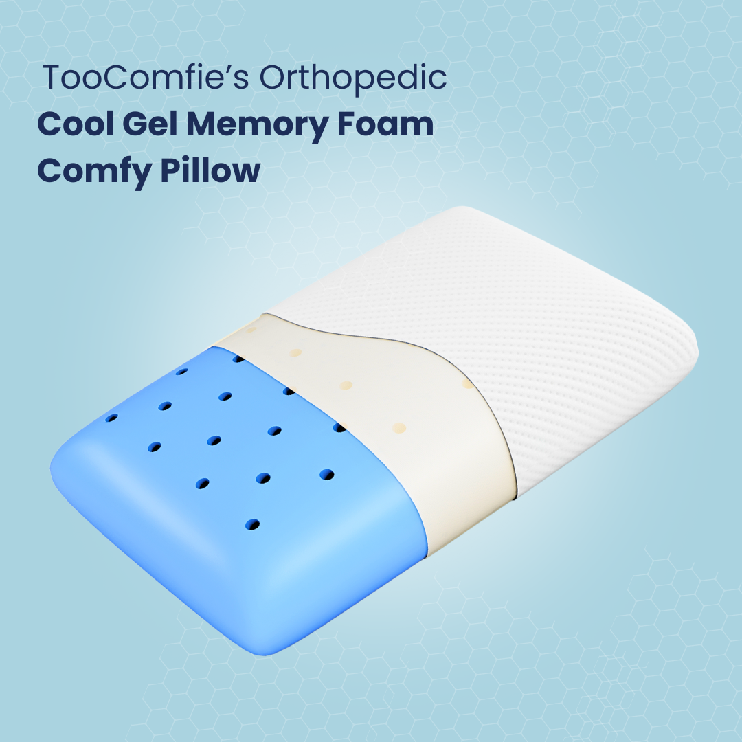 Cool Gel Infused Orthopedic Memory Foam Ultimate Comfy Pillow Decorsbyvalli