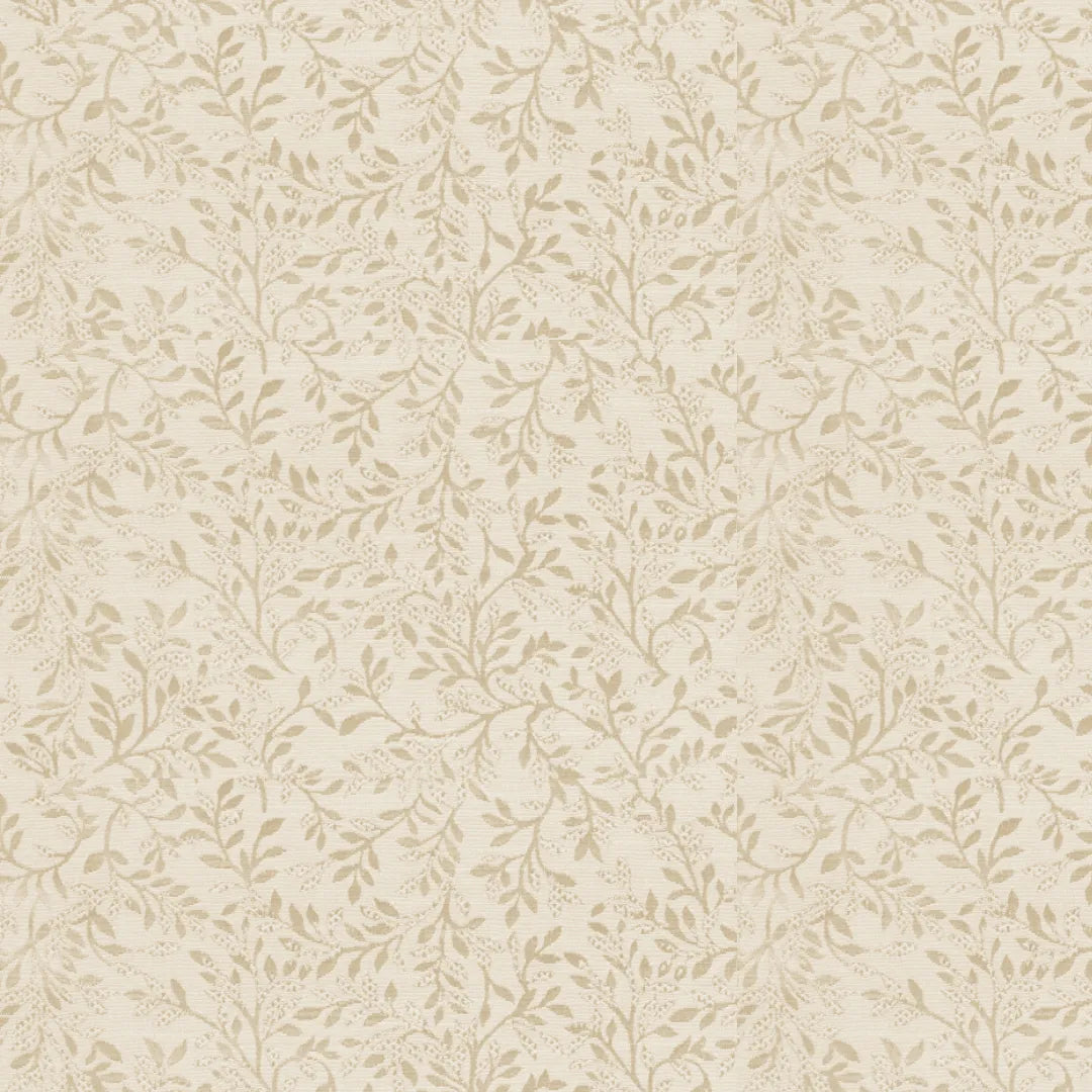 Small Leaf Design Curtain - Sandal