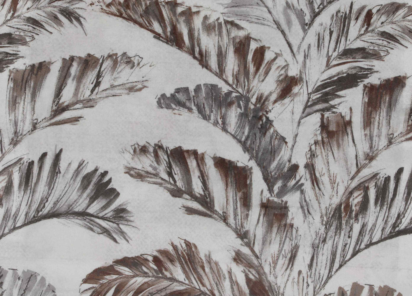 Self Design Leaf Velvet Type Curtain - Brown - CUZABLD - 18