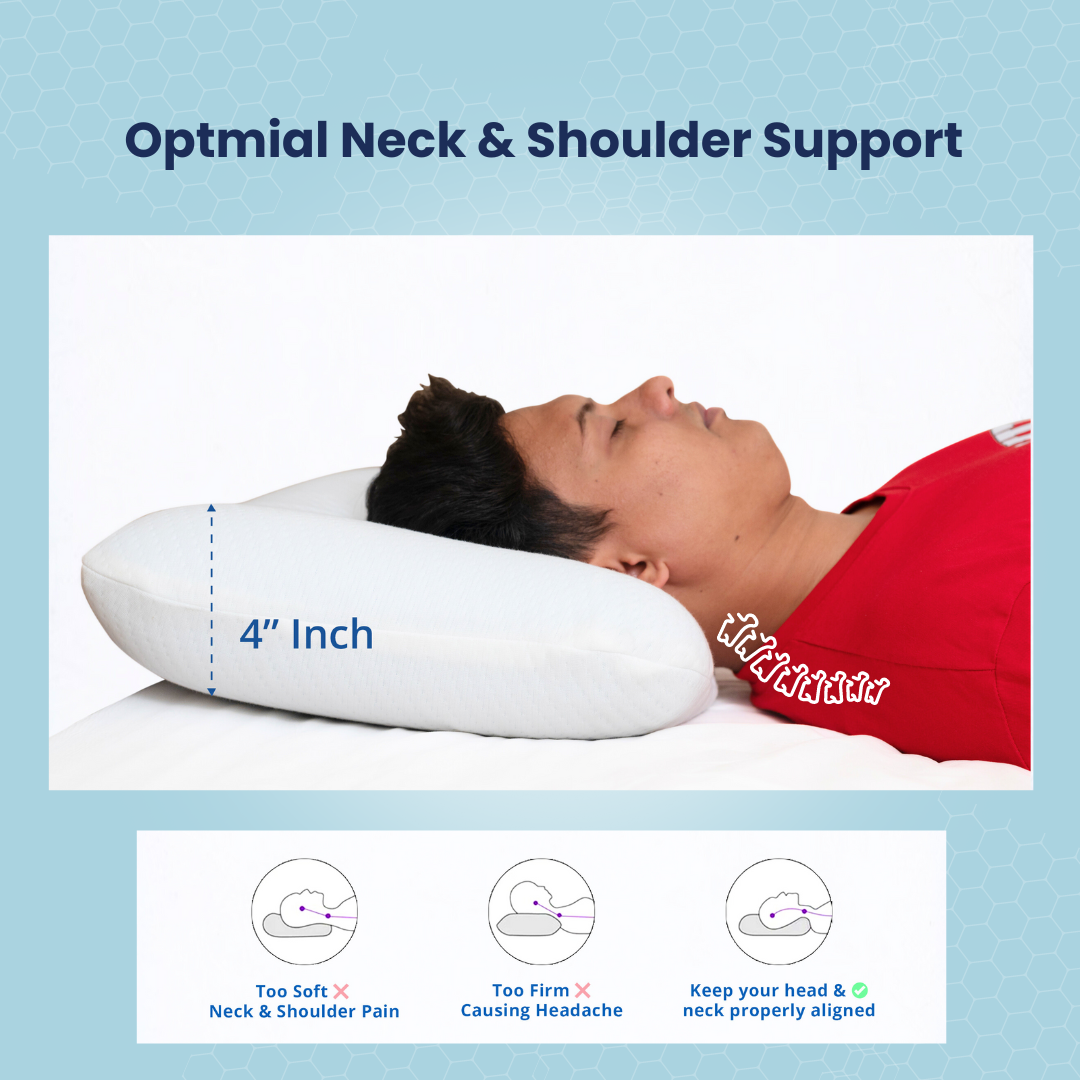 Cool Gel Infused Orthopedic Memory Foam Ultimate Comfy Pillow