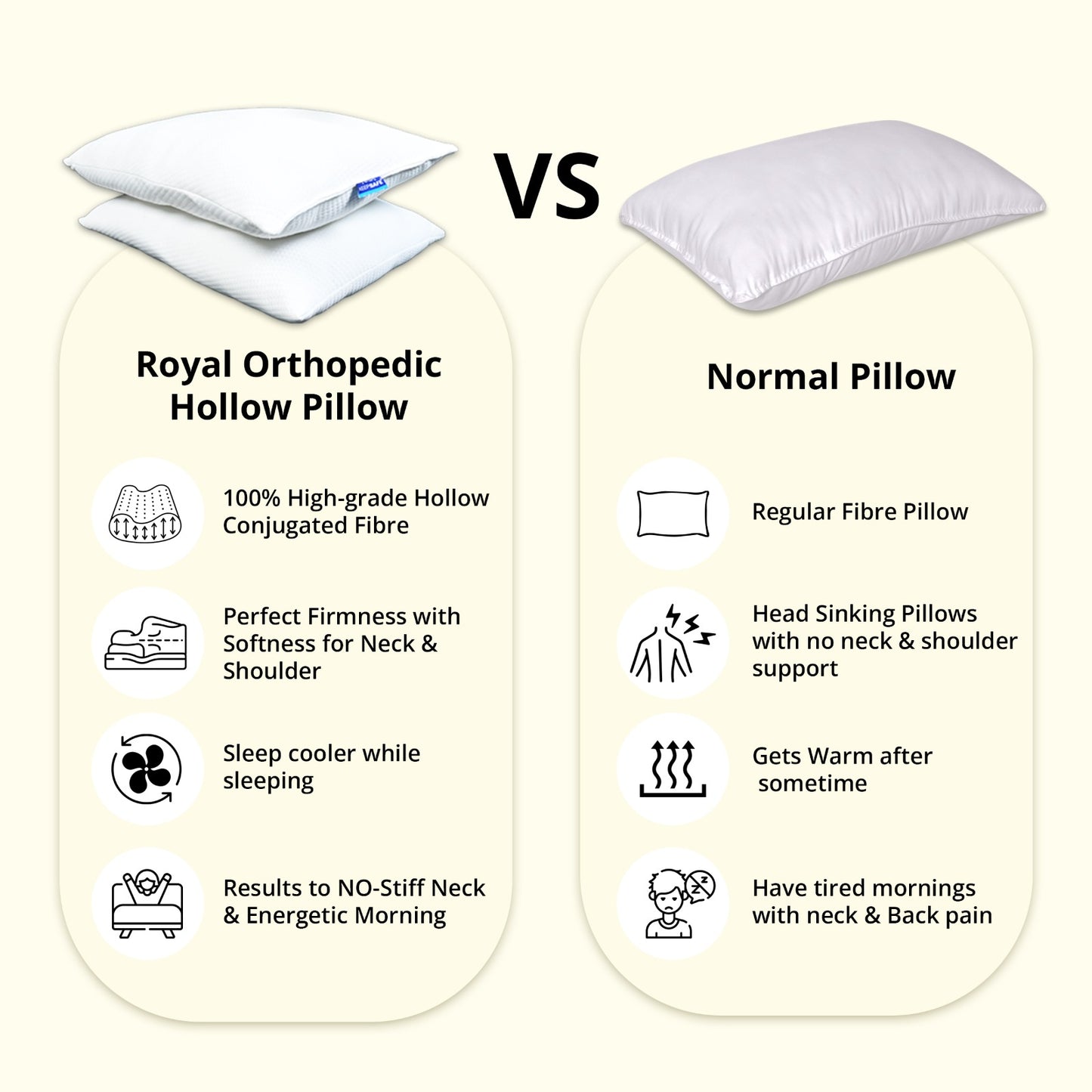 Keep Safe - Royal Hollow Pillow (QUEEN SIZE)