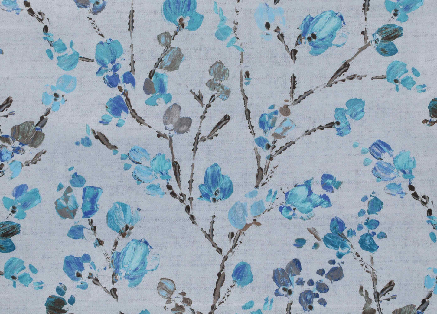 Branch Flower Curtain - Blue