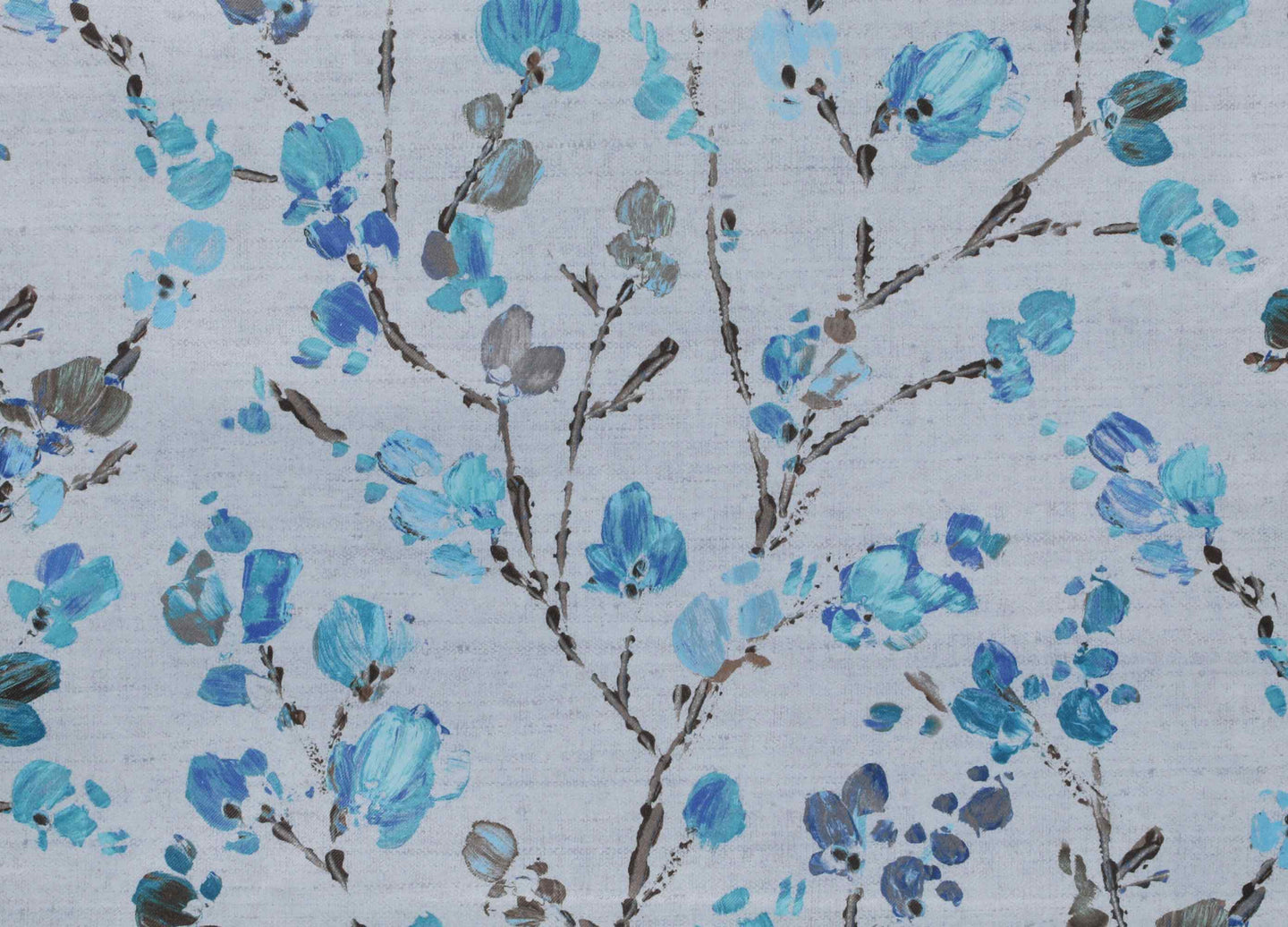 Branch Flower Curtain - Blue