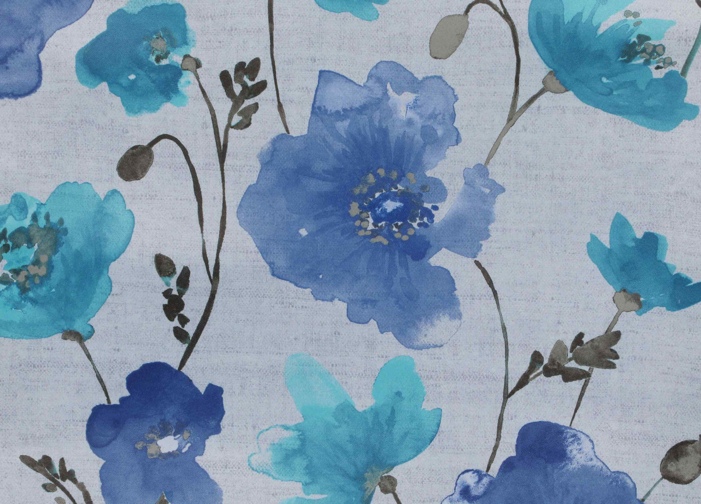 Flower Curtain - Blue