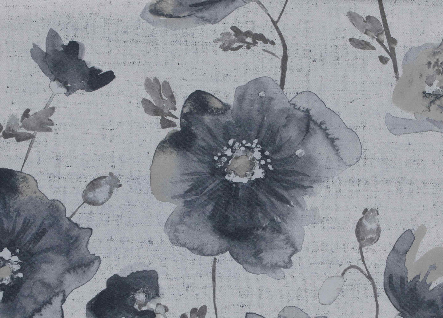 Flower Curtain - Grey