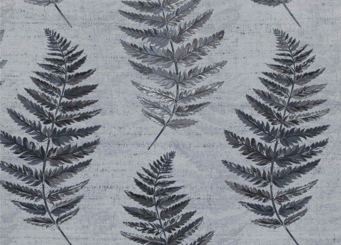 Leaf Design Curtain - Grey