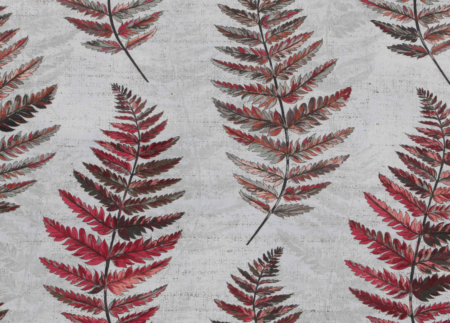 Leaf Design Curtain - Maroon