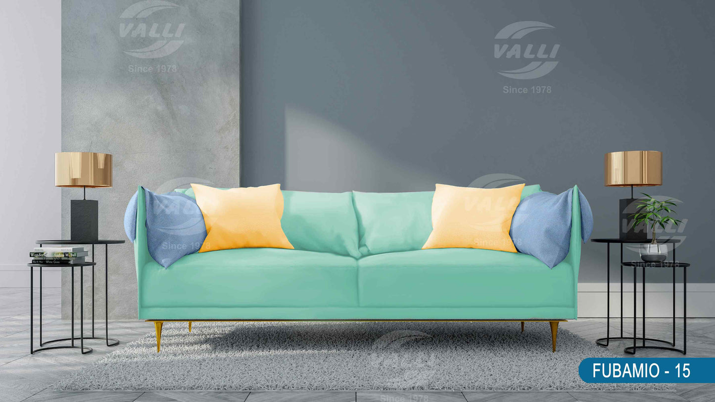 Plain Velvet Furnishing - Aqua