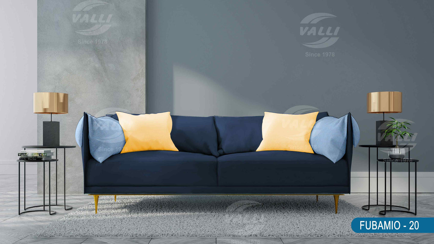 Plain Velvet Furnishing - Cobalt