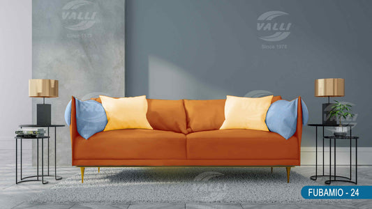 Plain Velvet Furnishing - Ginger