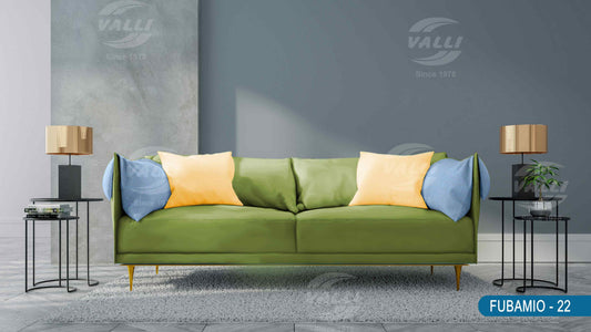 Plain Velvet Furnishing - Olive