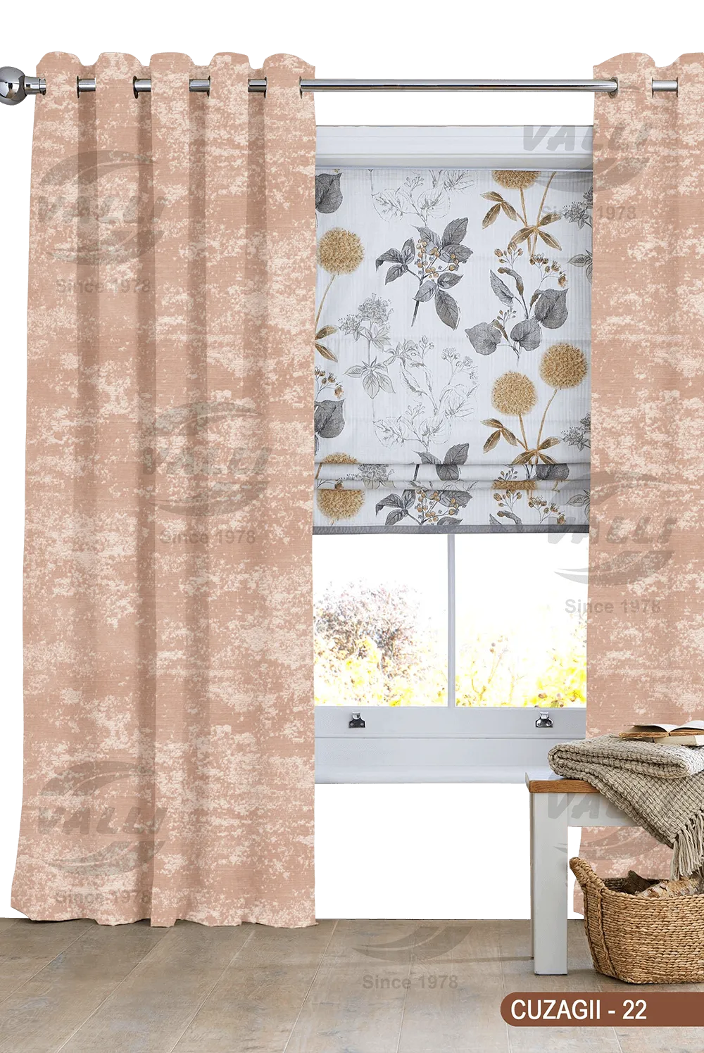 Self Design Curtain - Beige - CUZAGII - 22