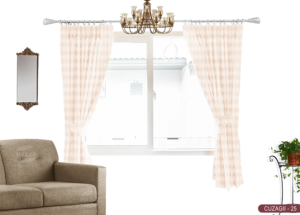 Self Design Curtain - Beige - CUZAGII - 22