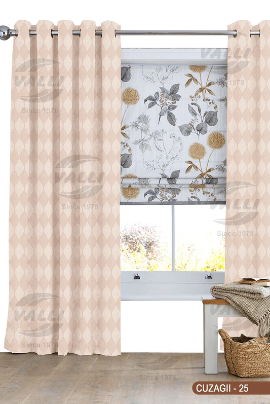 Self Design Curtain - Beige - CUZAGII - 25