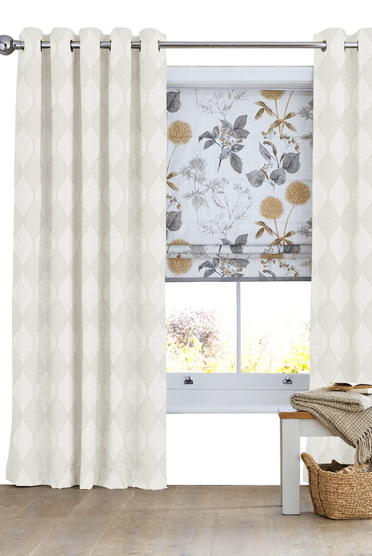 Self Design Curtain - White - CUZAGII - 15